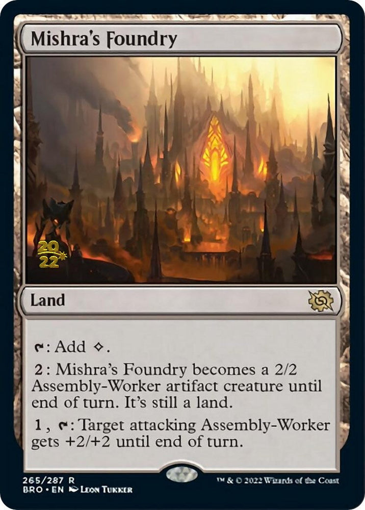 Mishra's Foundry [The Brothers' War Prerelease Promos] Magic: The Gathering