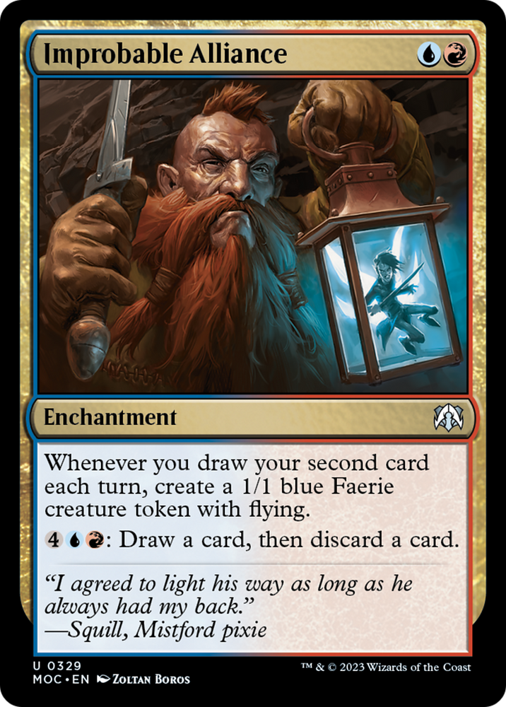 Improbable Alliance [March of the Machine Commander] Magic: The Gathering