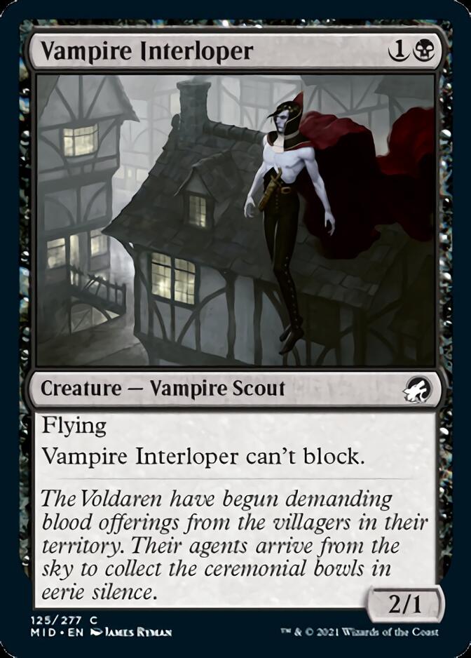 Vampire Interloper [Innistrad: Midnight Hunt] Magic: The Gathering