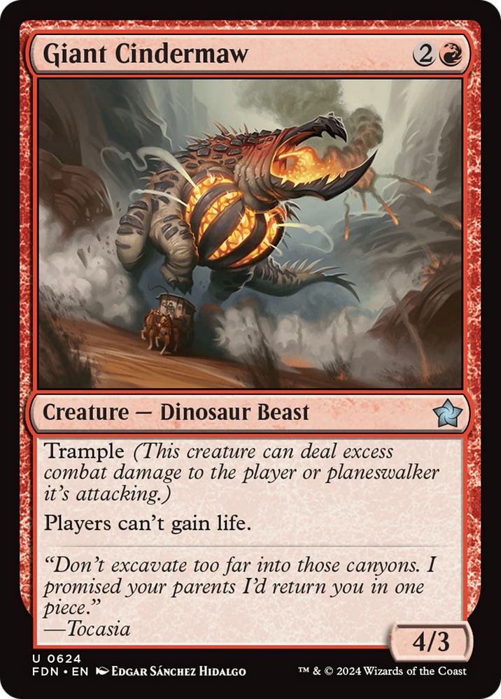 Giant Cindermaw [Foundations] Magic: The Gathering
