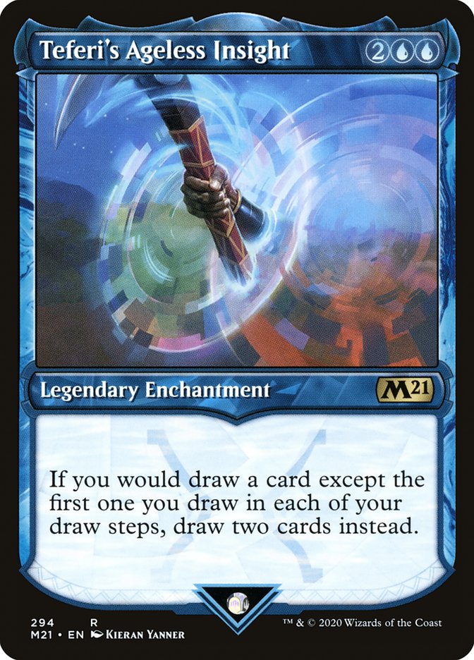 Teferi's Ageless Insight (Showcase) [Core Set 2021] Magic: The Gathering