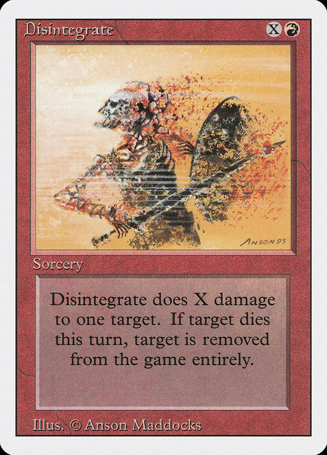 Disintegrate [Revised Edition] Magic: The Gathering