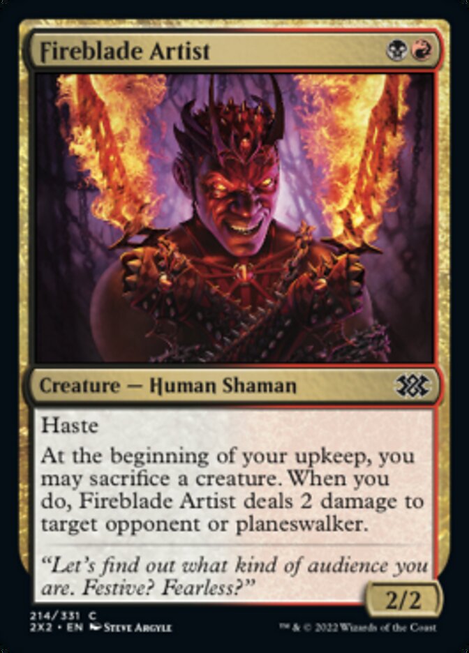Fireblade Artist [Double Masters 2022] Magic: The Gathering