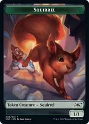 Squirrel // Treasure (012) Double-Sided Token [Unfinity Tokens] Magic: The Gathering