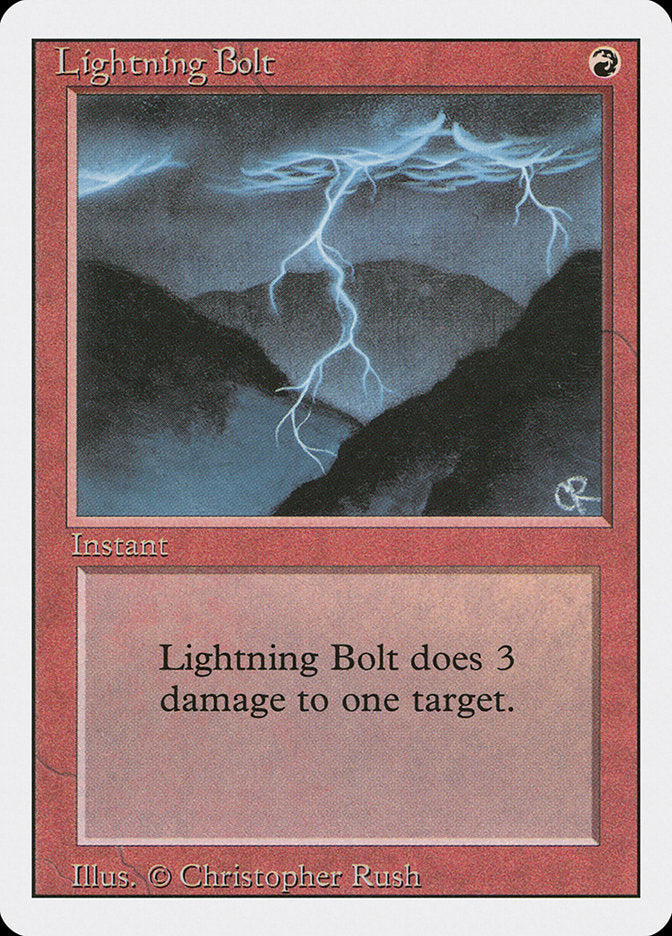 Lightning Bolt [Revised Edition] Magic: The Gathering