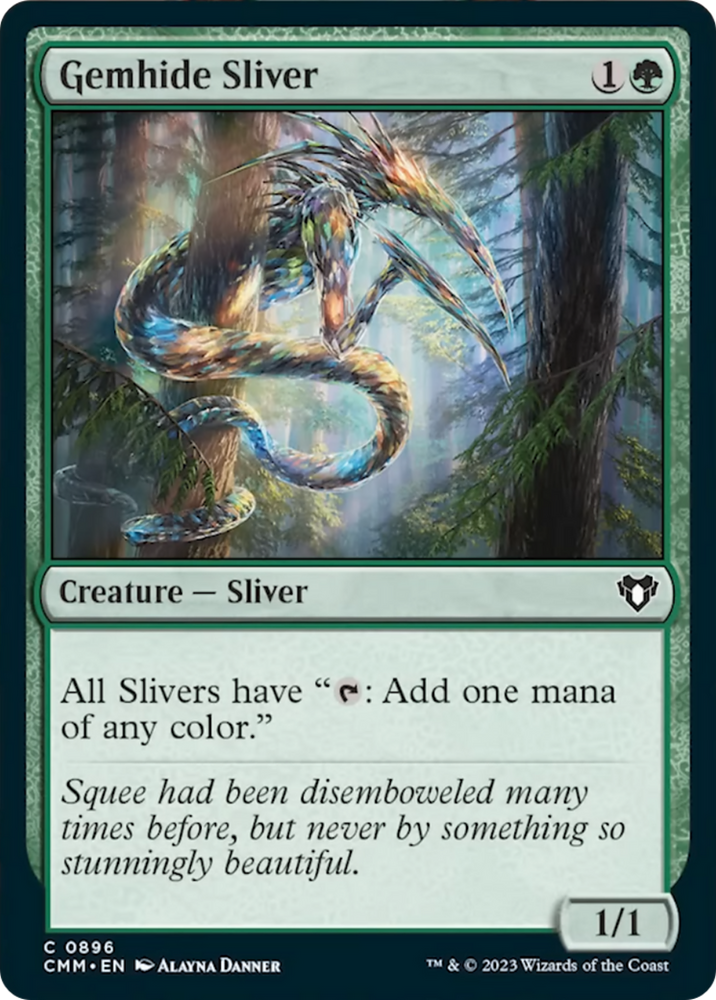 Gemhide Sliver [Commander Masters] Magic: The Gathering