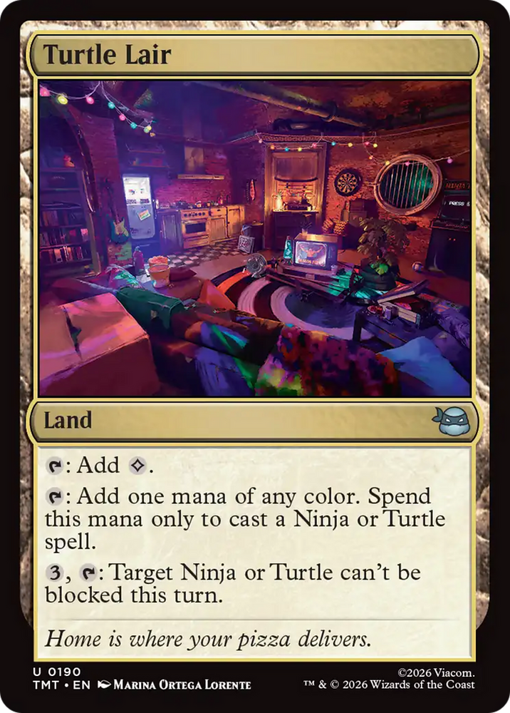 Turtle Lair [Teenage Mutant Ninja Turtles] Magic: The Gathering