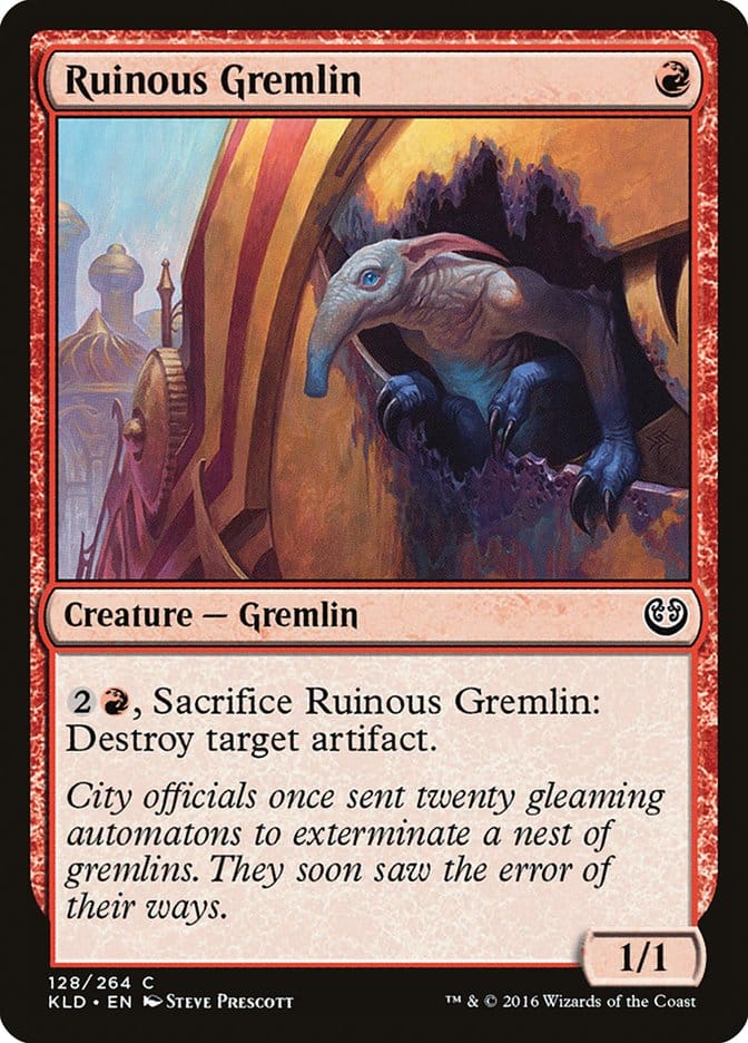 Ruinous Gremlin [Kaladesh] Magic: The Gathering