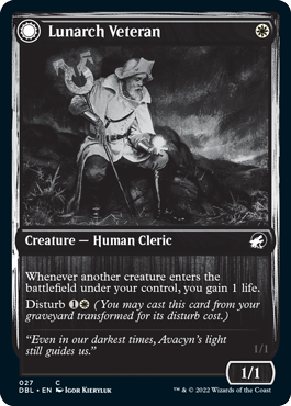 Lunarch Veteran // Luminous Phantom [Innistrad: Double Feature] Magic: The Gathering