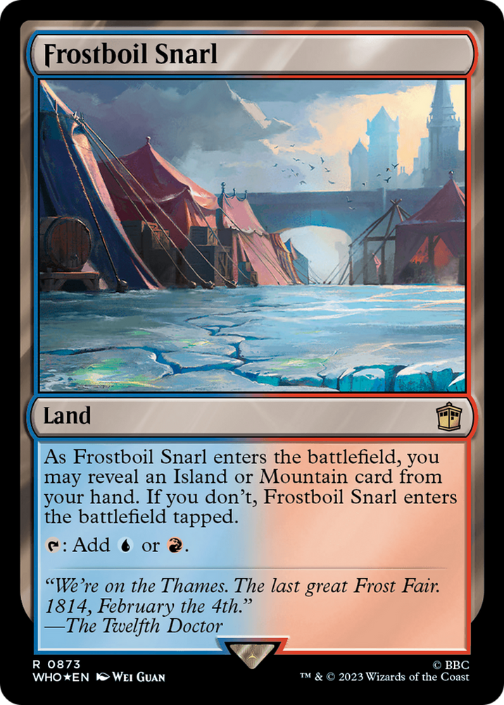 Frostboil Snarl (Surge Foil) [Doctor Who] Magic: The Gathering