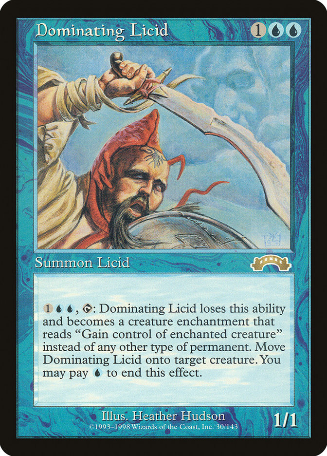 Dominating Licid [Exodus] Magic: The Gathering
