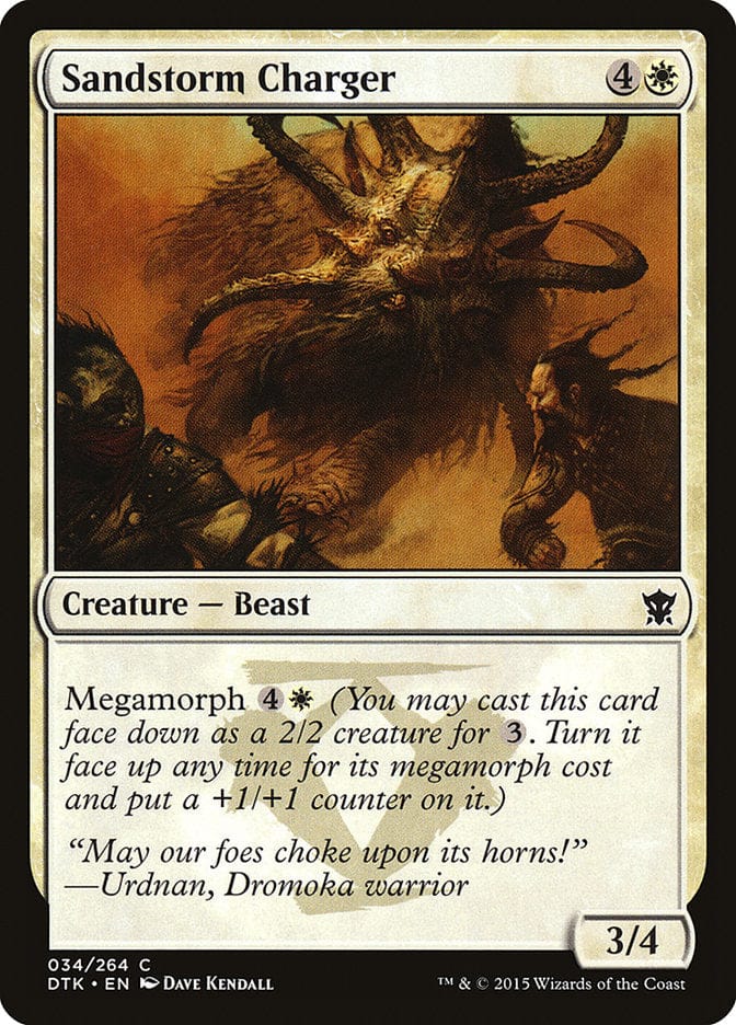 Sandstorm Charger [Dragons of Tarkir] Magic: The Gathering