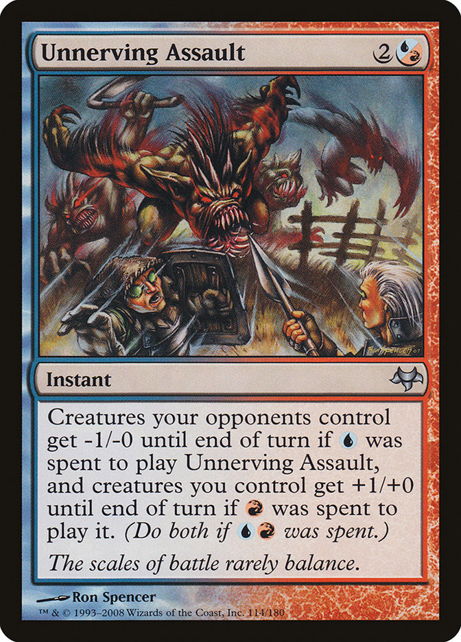 Unnerving Assault [Eventide] Magic: The Gathering