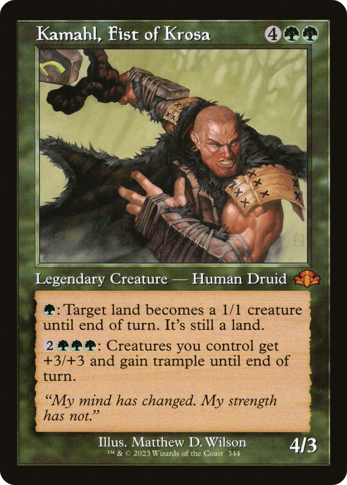 Kamahl, Fist of Krosa (Retro) [Dominaria Remastered] Magic: The Gathering