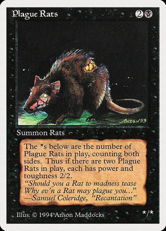Plague Rats [Summer Magic / Edgar] Magic: The Gathering
