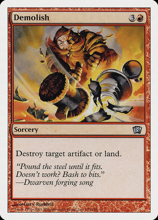 Demolish [Eighth Edition] Magic: The Gathering