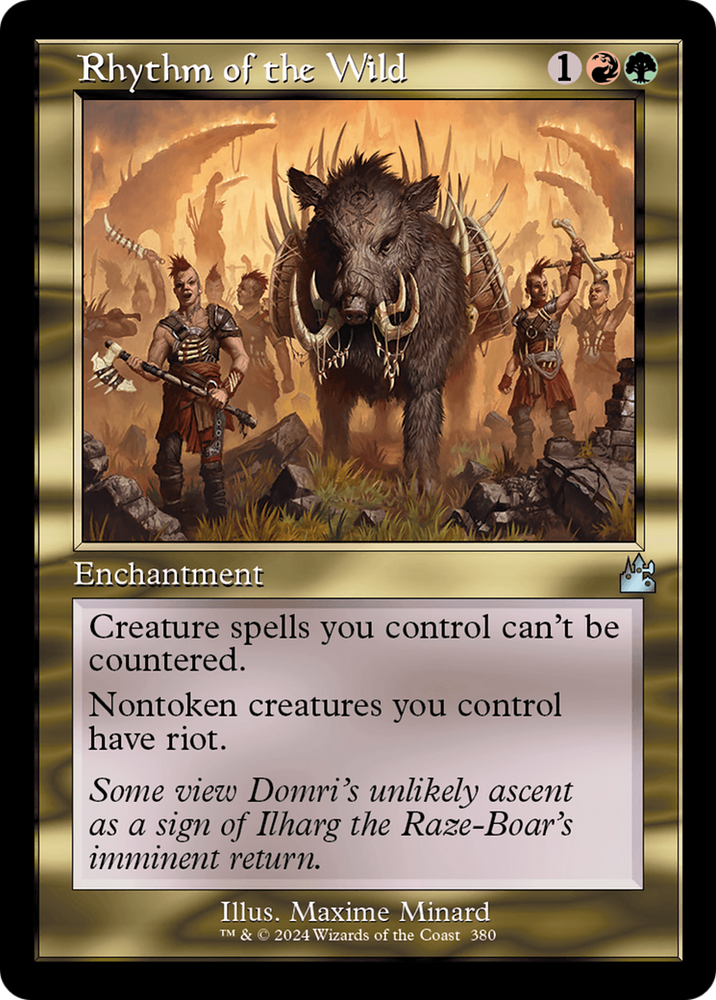 Rhythm of the Wild (Retro Frame) [Ravnica Remastered] Magic: The Gathering