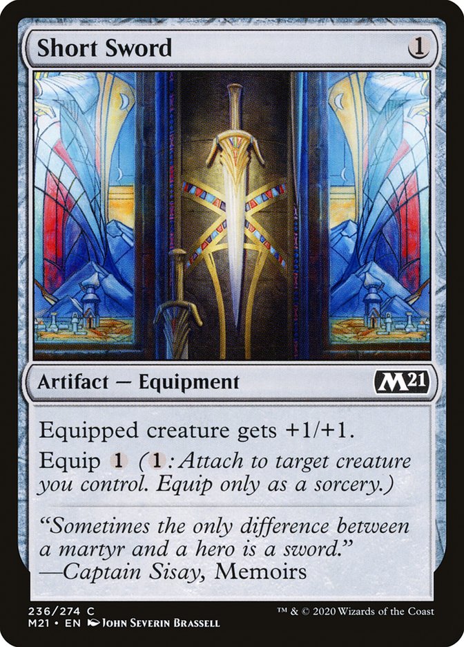 Short Sword [Core Set 2021] Magic: The Gathering