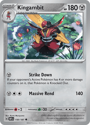 Kingambit (150/197) [Scarlet & Violet: Obsidian Flames] - Pokemon Cards For Your TCG Needs!