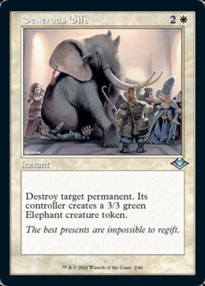 Generous Gift (Retro) [Modern Horizons] Magic: The Gathering