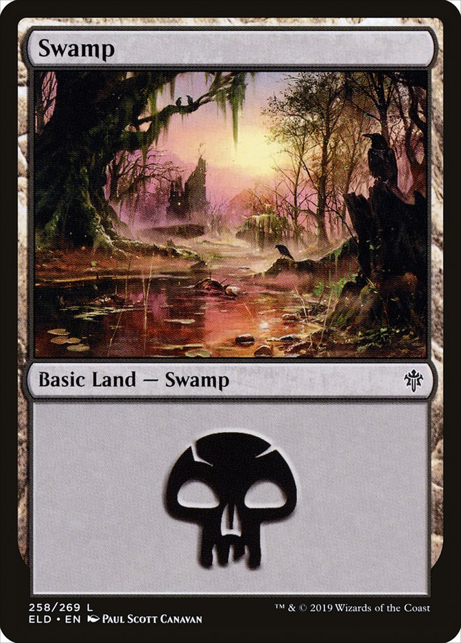 Swamp (258) [Throne of Eldraine] Magic: The Gathering