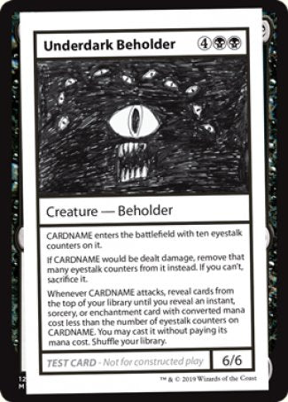 Underdark Beholder (2021 Edition) [Mystery Booster Playtest Cards] Magic: The Gathering