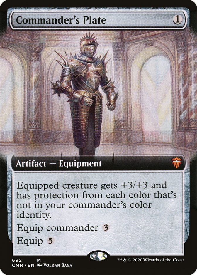 Commander's Plate (Extended Art) [Commander Legends] Magic: The Gathering