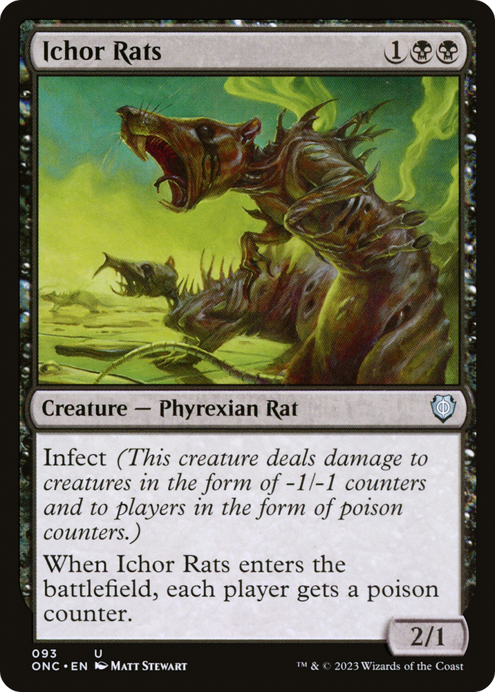 Ichor Rats [Phyrexia: All Will Be One Commander] Magic: The Gathering