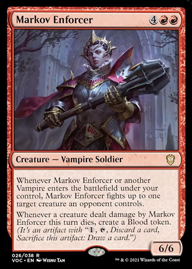 Markov Enforcer [Innistrad: Crimson Vow Commander] Magic: The Gathering