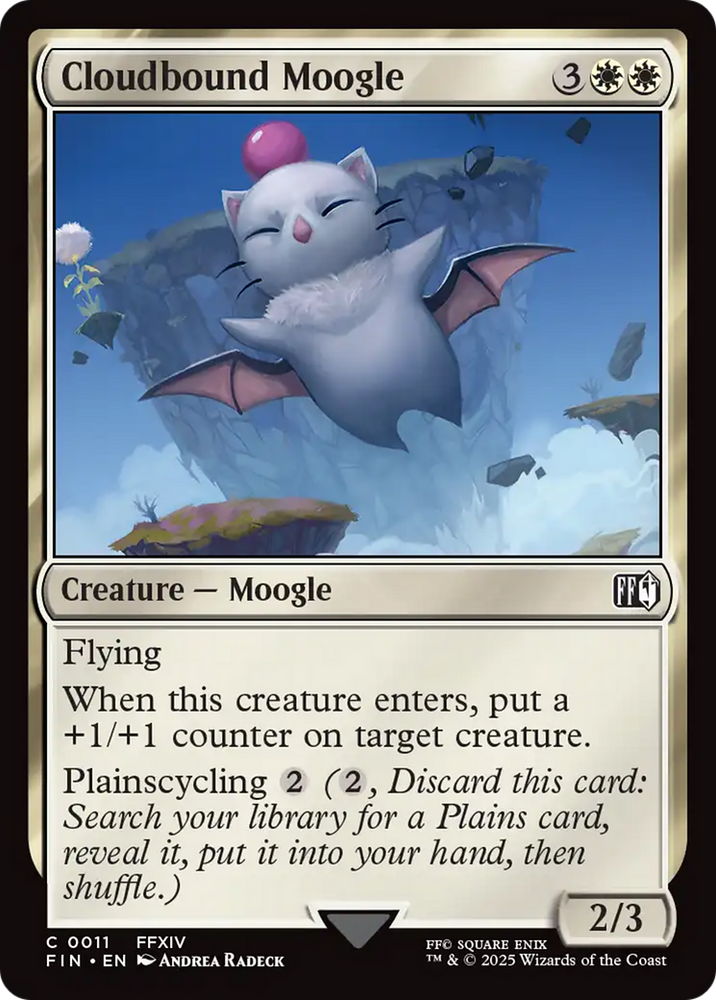 Cloudbound Moogle [FINAL FANTASY] Magic: The Gathering