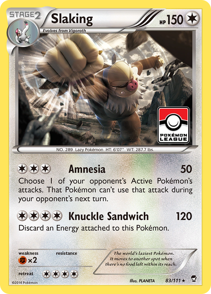 Slaking (83/111) [XY: Furious Fists] Pokémon