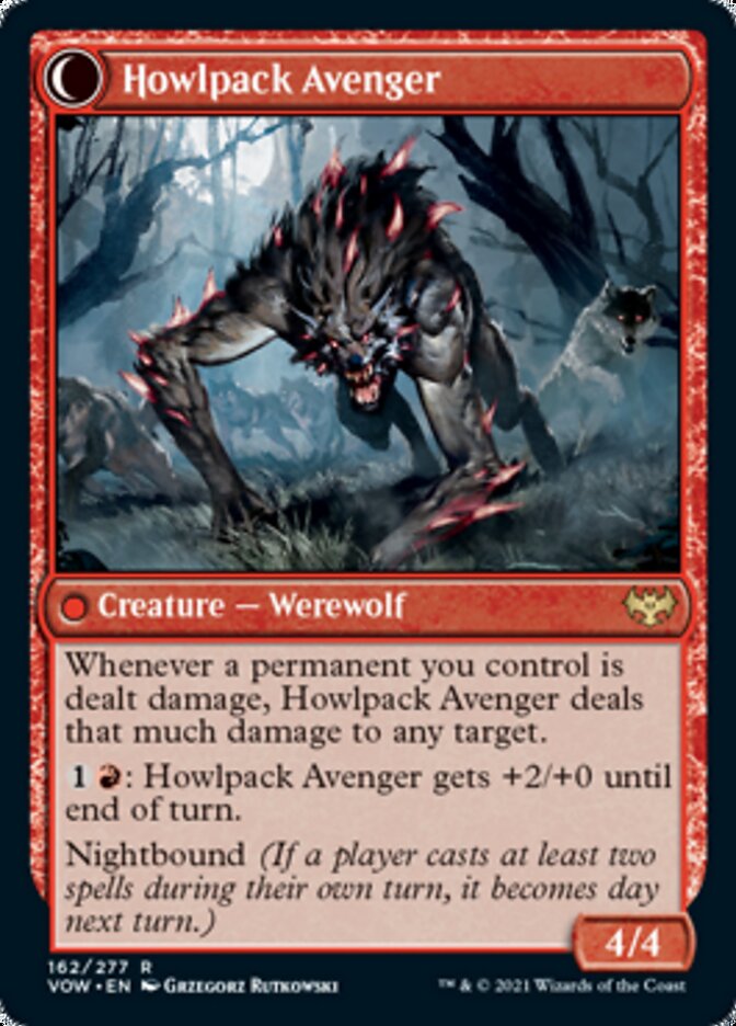 Ill-Tempered Loner // Howlpack Avenger [Innistrad: Crimson Vow] Magic: The Gathering