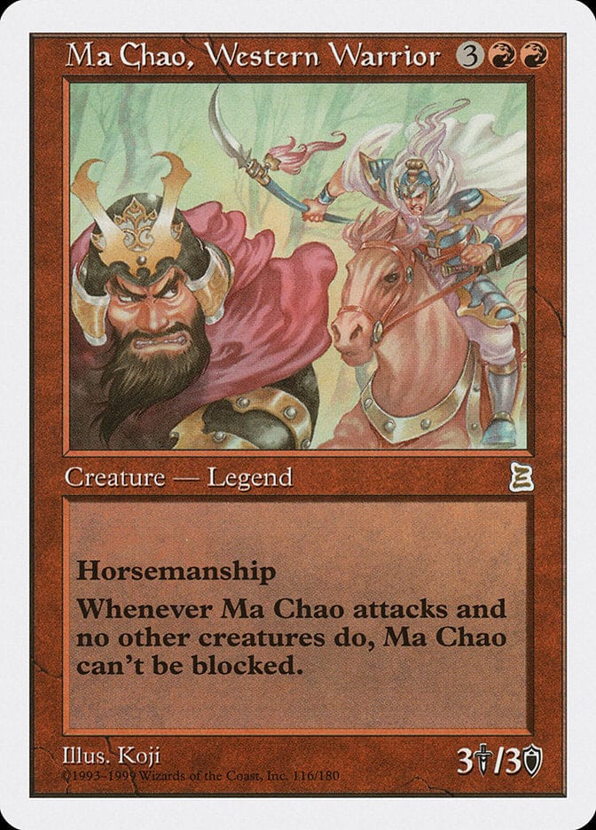 Ma Chao, Western Warrior [Portal Three Kingdoms] Magic: The Gathering