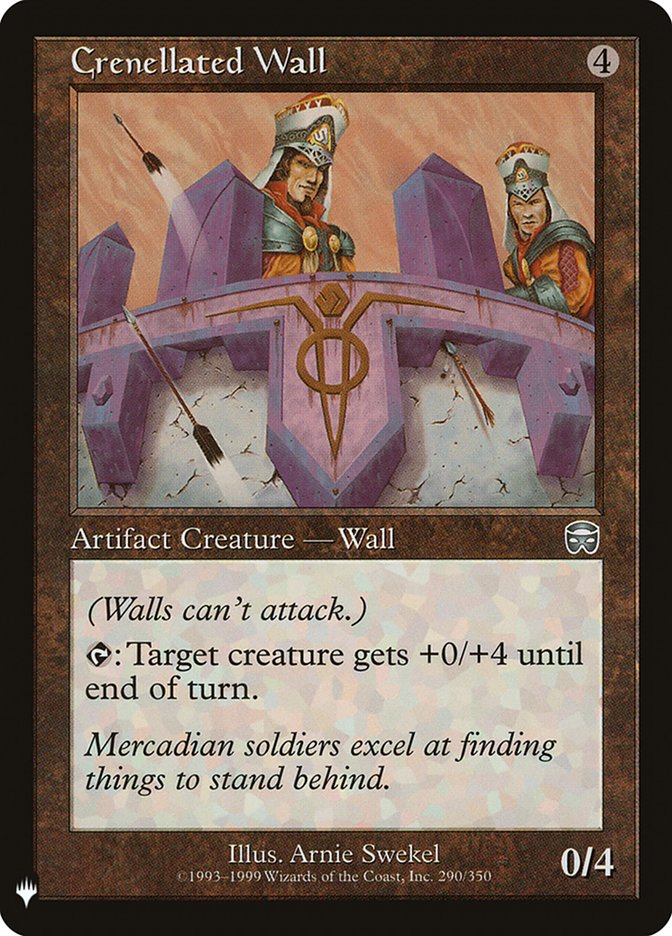 Crenellated Wall [Mystery Booster] Magic: The Gathering