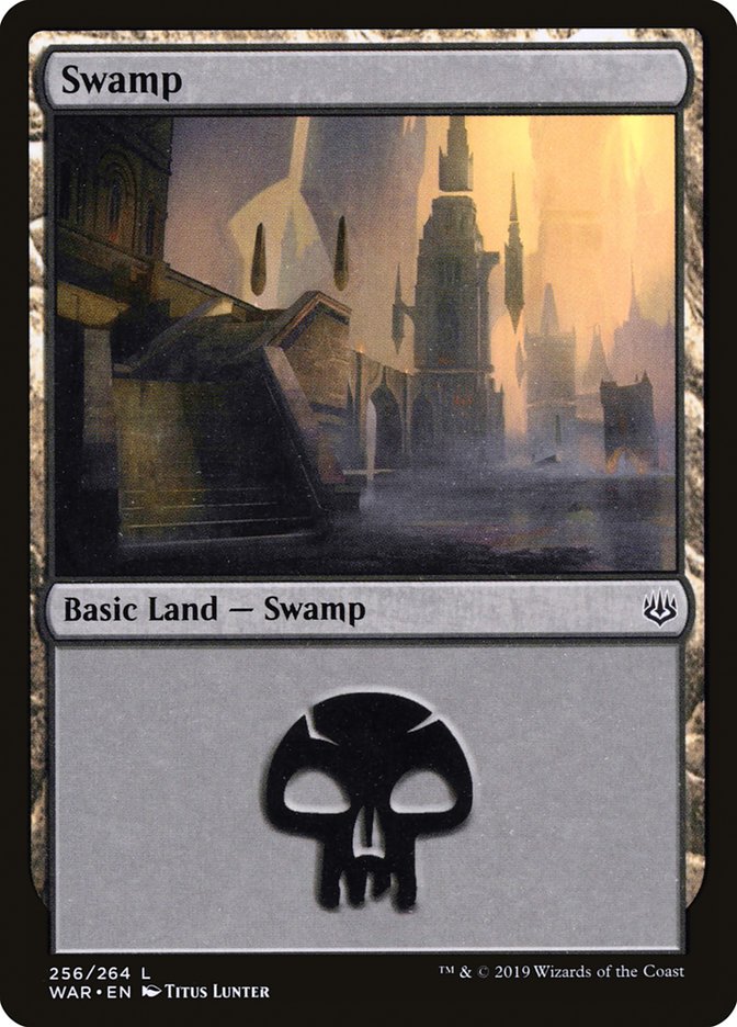 Swamp (256) [War of the Spark] Magic: The Gathering