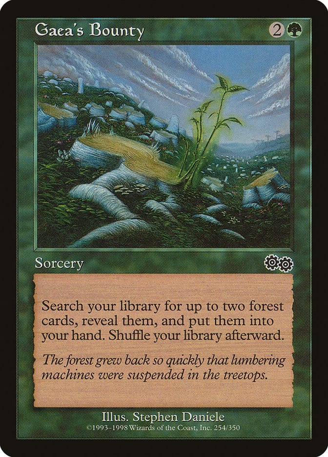 Gaea's Bounty [Urza's Saga] Magic: The Gathering