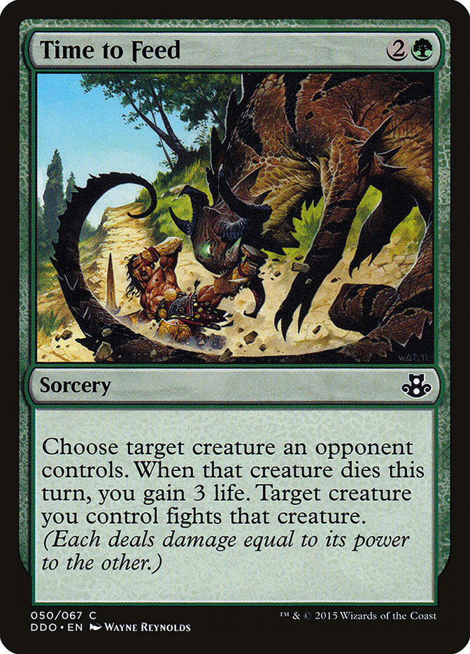 Time to Feed [Duel Decks: Elspeth vs. Kiora] Magic: The Gathering