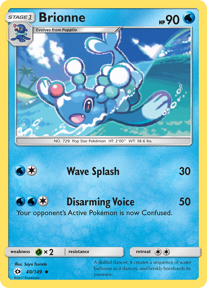 Brionne (40/149) [Sun & Moon: Base Set] Pokémon