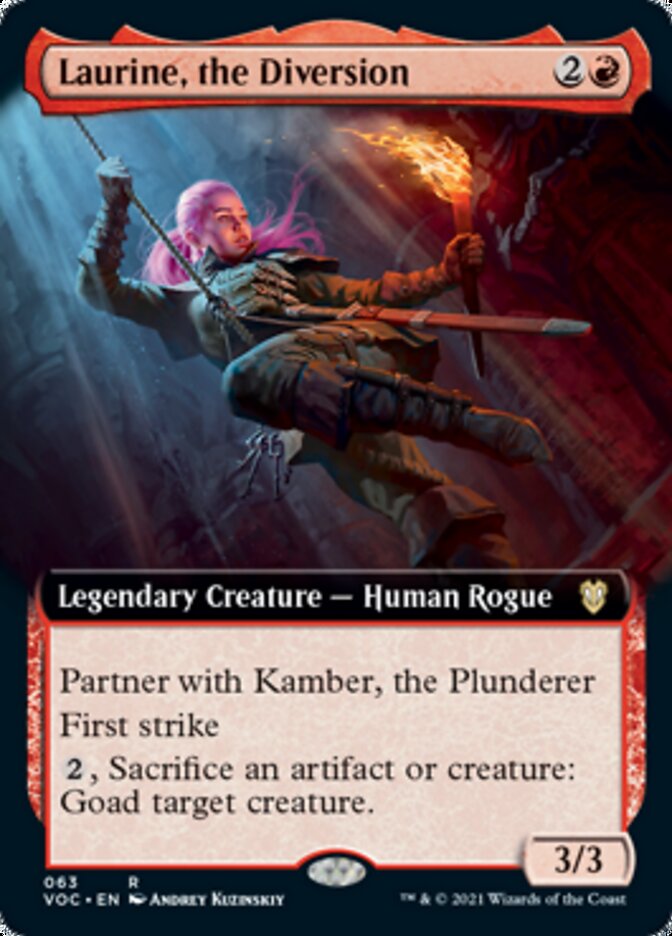 Laurine, the Diversion (Extended Art) [Innistrad: Crimson Vow Commander] Magic: The Gathering