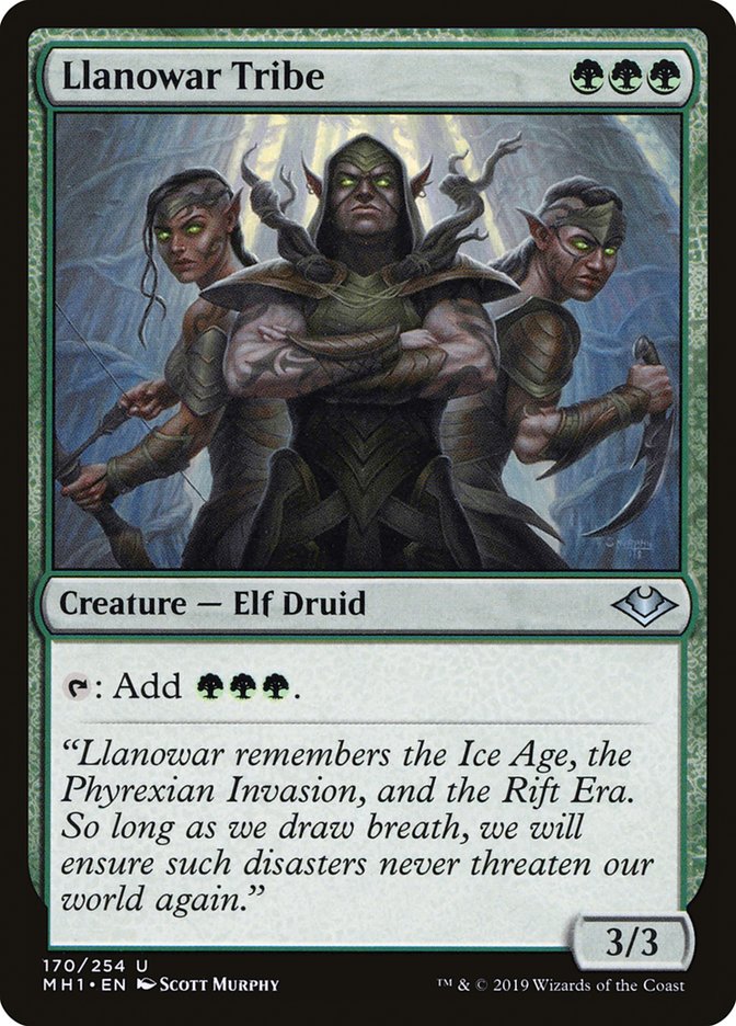 Llanowar Tribe [Modern Horizons] Magic: The Gathering