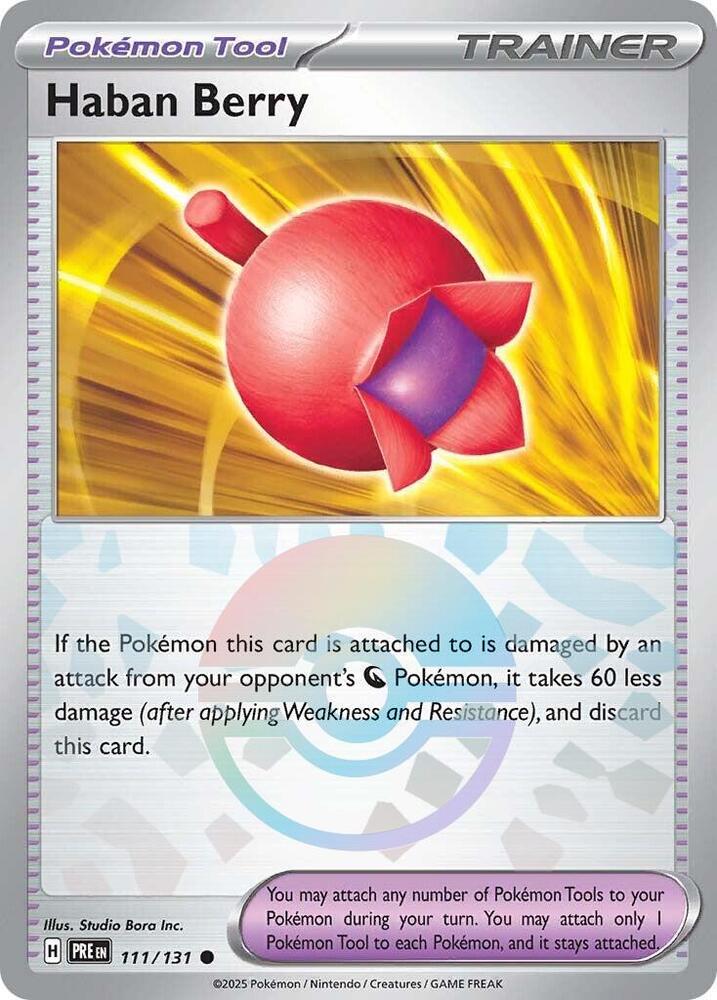 Haban Berry (111/131) (Poke Ball Pattern) [Scarlet & Violet: Prismatic Evolutions] Pokémon