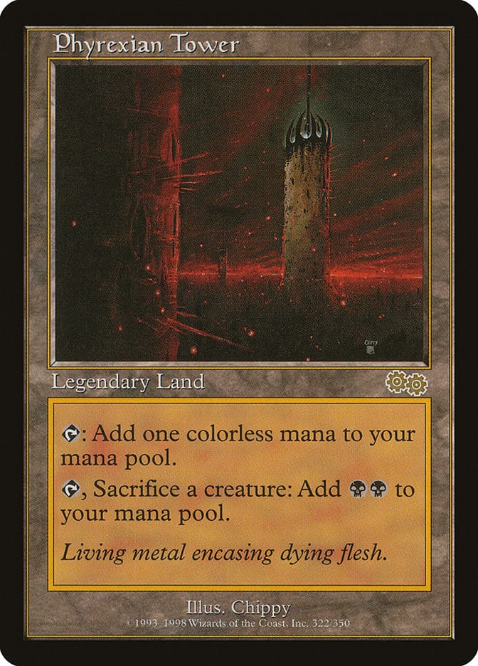 Phyrexian Tower [Urza's Saga] Magic: The Gathering