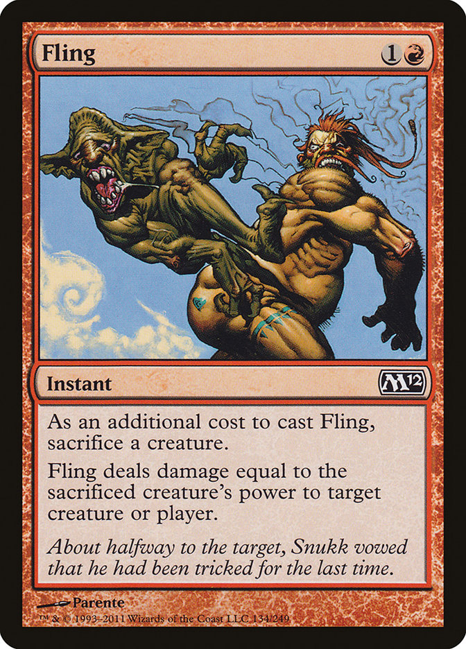 Fling [Magic 2012] Magic: The Gathering