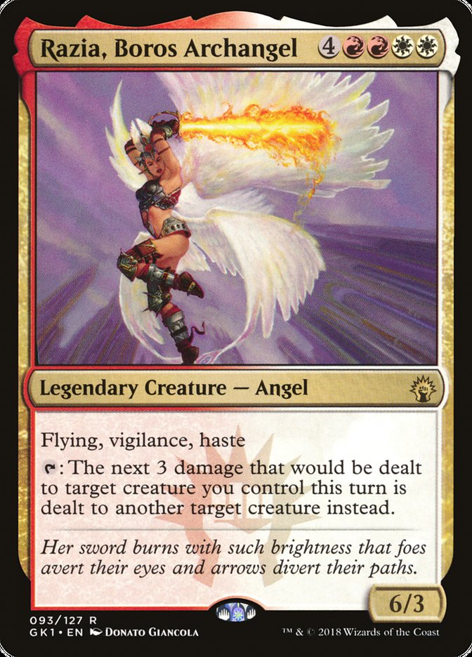 Razia, Boros Archangel [Guilds of Ravnica Guild Kit] Magic: The Gathering