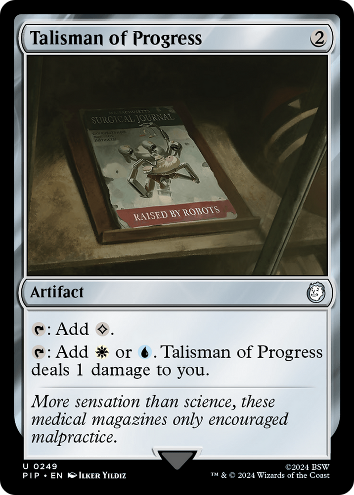 Talisman of Progress [Fallout] Magic: The Gathering