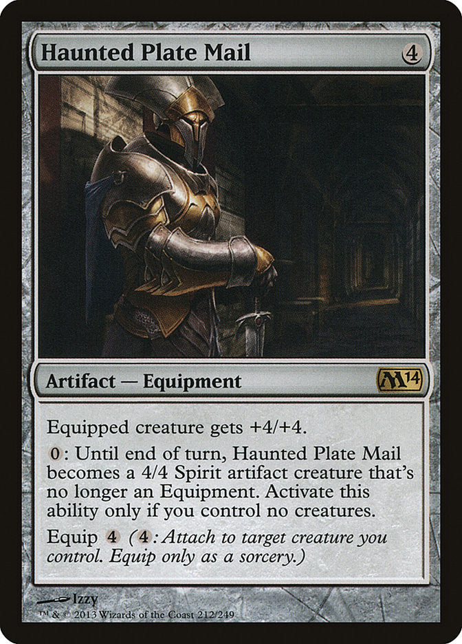Haunted Plate Mail [Magic 2014] Magic: The Gathering
