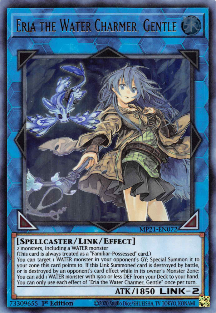 Eria the Water Charmer, Gentle [MP21-EN072] Ultra Rare - Yugioh Cards For Your TCG Needs!
