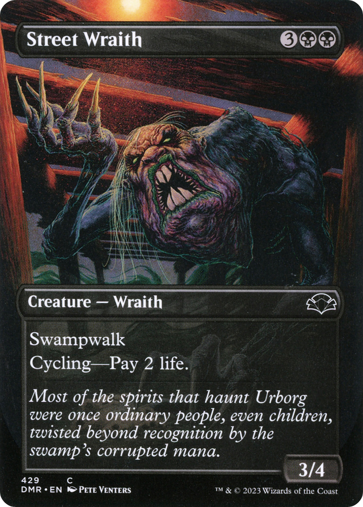 Street Wraith (Borderless Alternate Art) [Dominaria Remastered] Magic: The Gathering