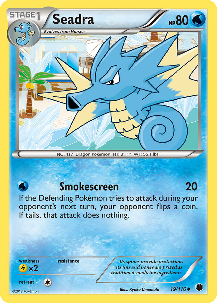 Seadra (19/116) [Black & White: Plasma Freeze] Pokémon