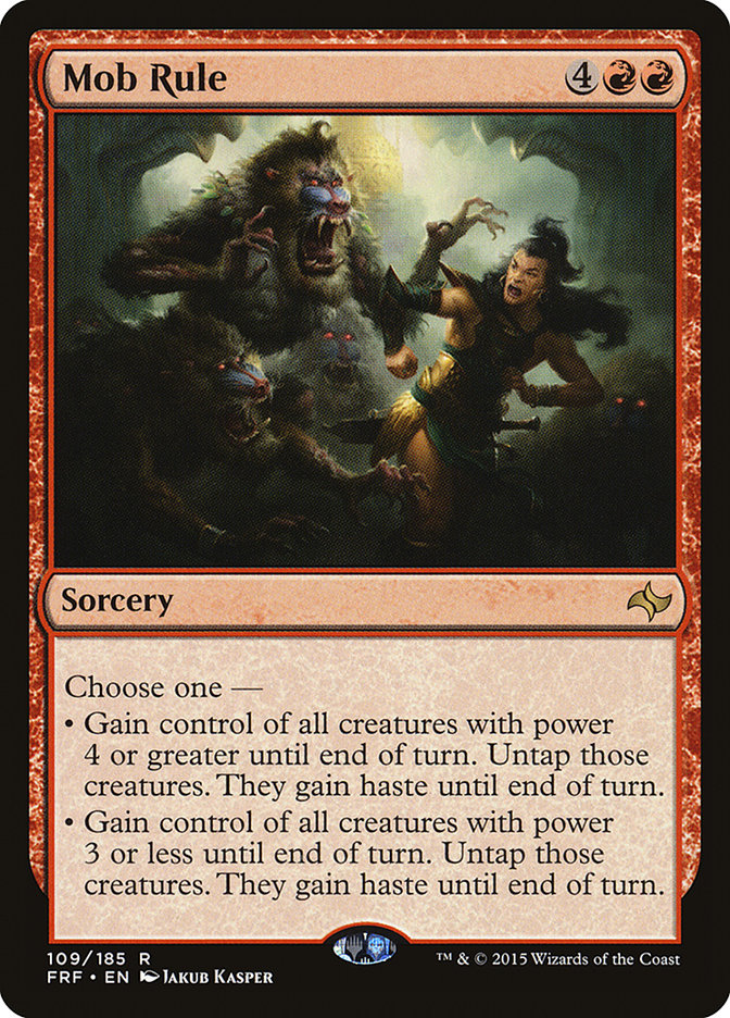 Mob Rule [Fate Reforged] Magic: The Gathering
